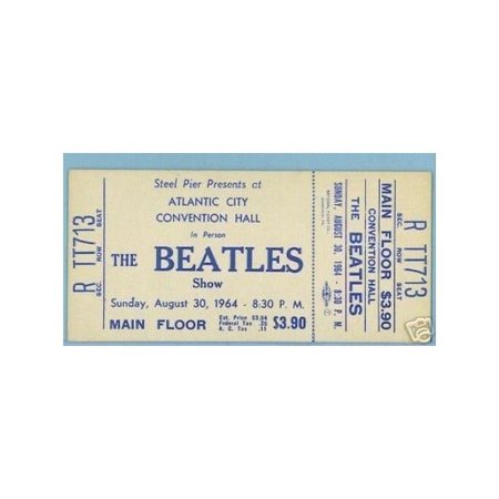 Beatles ticket stub