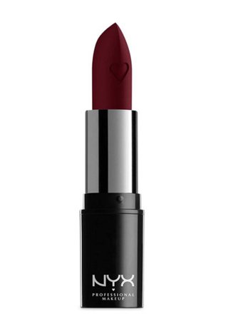Burgundy lipstick