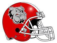 red bulldogs football logo helmet
