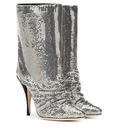 Chainmail ankle boots