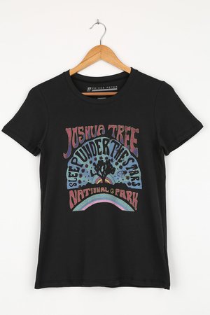 Prince Peter Joshua Tree Tee - Black Graphic Tee - Crew T-Shirt - Lulus
