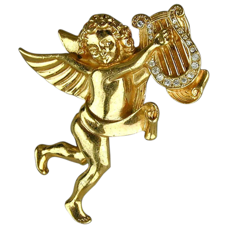 Givenchy, Angel gold brooch