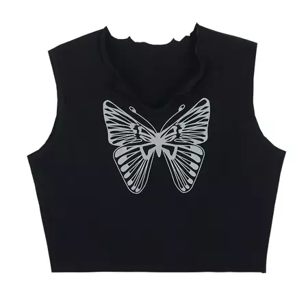 Downtown Girl Butterfly Crop Tee | BOOGZEL CLOTHING – Boogzel Clothing