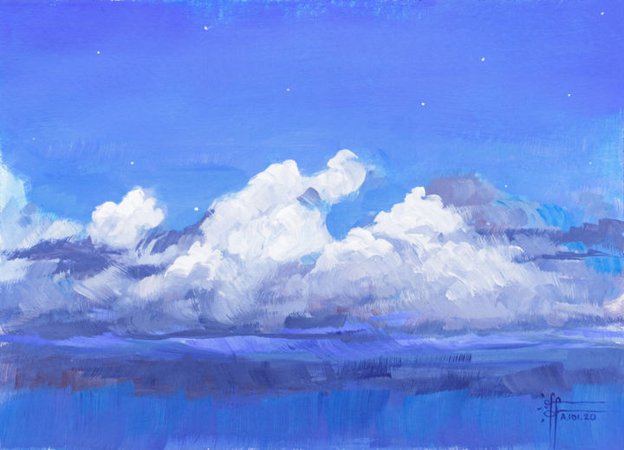 sky painting - Artmajeur