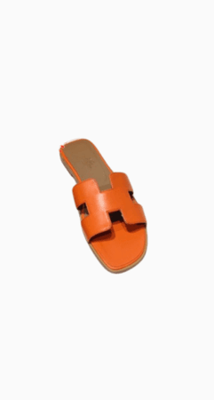 orange Hermes sandals