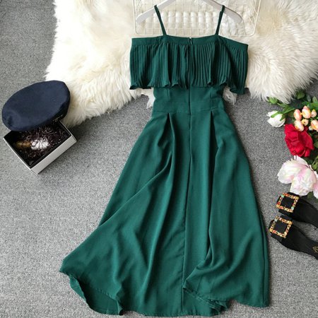 Merida Dark Green Dress