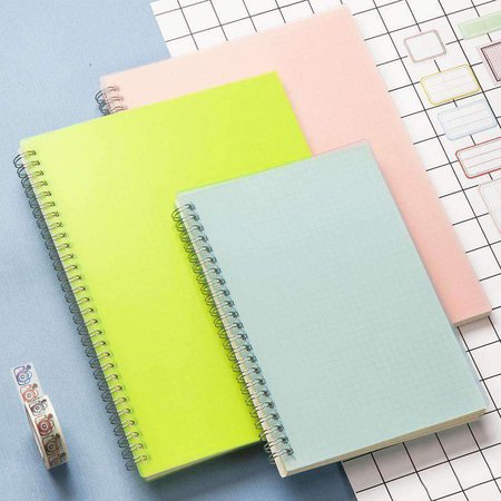 A5 Colored Bullet Journal Grid/Blank/Dot/Line Coil Notebook