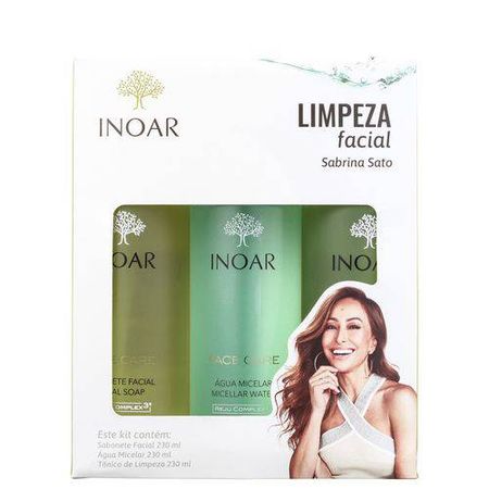 Kit Inoar Dermo Sabrina Sato Limpeza Facial (3 Produtos) nas Lojas Americanas.com