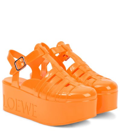 Loewe - Caged platform sandals | Mytheresa
