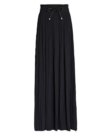 A.L.C. Everly Pleated Maxi Skirt In Black | INTERMIX®