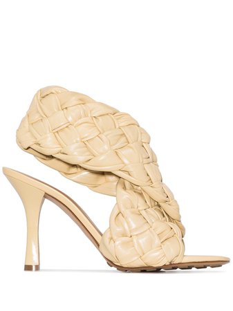Bottega Veneta woven-detail 90mm Sandals - Farfetch
