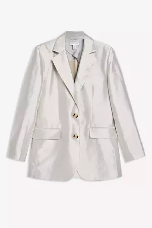 Silver Satin Skirt Suit | Topshop