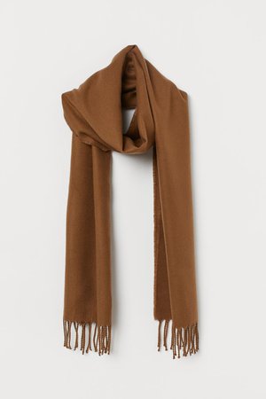 Woven scarf - Brown - Men | H&M GB