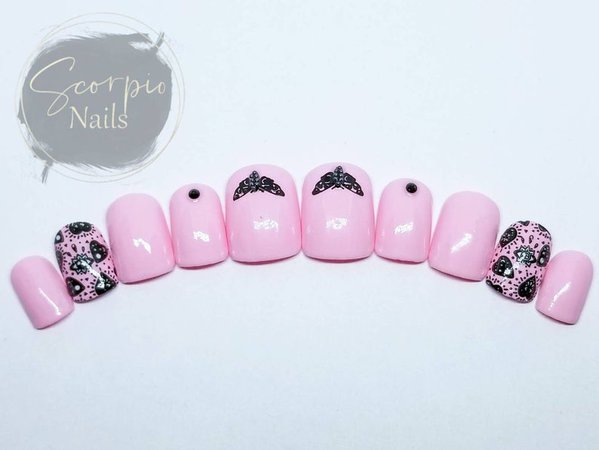 Seeking Spirits Nails press on nails fake nails pink | Etsy