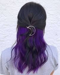black and purple peekaboo hair - Google Zoeken