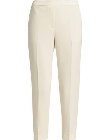 theory ivory wool pants ankle