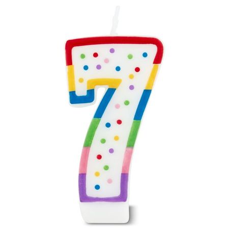 Great Value Birthday Party Candle, Number 7 - Walmart.com