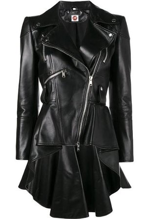 high low black leather jacket womens - Google Search