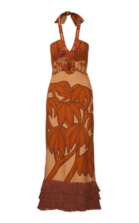 Diáspora Africana Linen-Cotton Maxi Dress By Johanna Ortiz | Moda Operandi