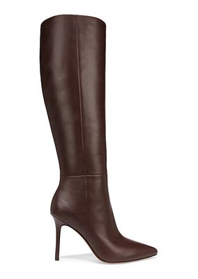 Veronica Beard Lisa Leather High-Heel Boots 95mm $695.00 USD