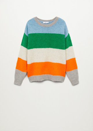 Textured multicolor sweater - Women | Mango USA