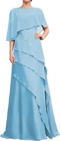SERYO Mother of The Bride Dresses Chiffon Beaded Mother of The Groom Dresses Long at Amazon Women’s Clothing store