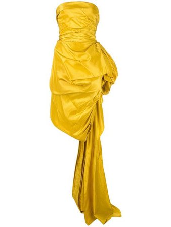 Oscar de la Renta asymmetric gathered side gown $4,990 - Shop SS19 Online - Fast Delivery, Price