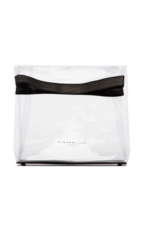 SIMON MILLER black and transparent lunchbag 30 PVC bag $334