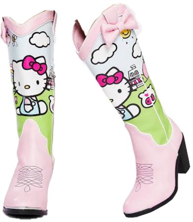 hello kitty cowgirl boots