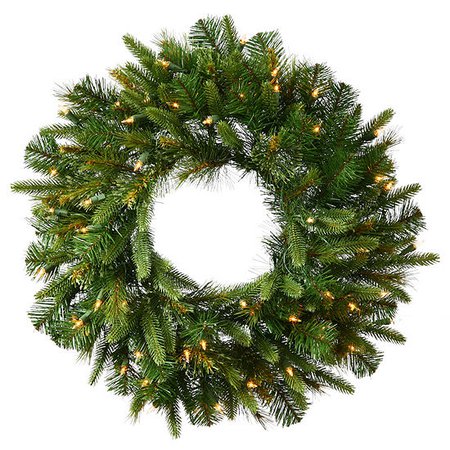 Vickerman 36" Cashmere Christmas Wreath with 100 Warm White LED Lights