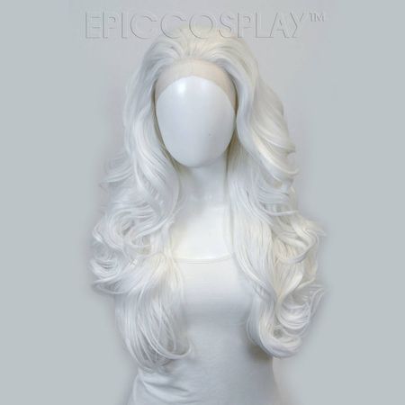 White curly wig