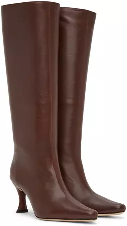 BY FAR SSENSE Exclusive Brown Stevie 42 Boots