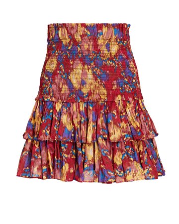 Isabel Marant Naomi Smocked Mini Skirt | INTERMIX®