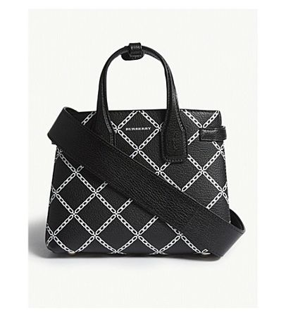 BURBERRY - Baby Banner link print leather tote | Selfridges.com