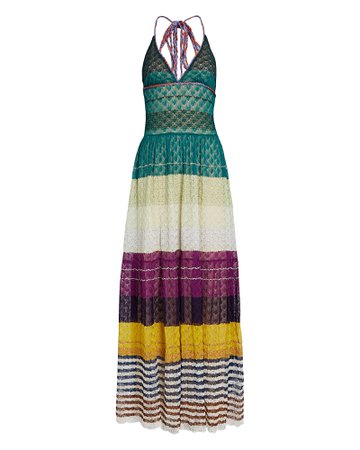 Missoni Crochet Halter Maxi Dress | INTERMIX®