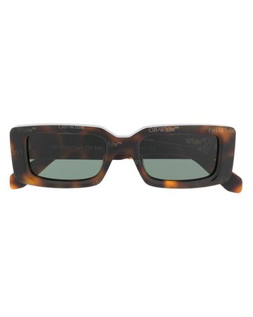 Off-White c/o Virgil Abloh Arthur Rectangle-frame Sunglasses in Brown - Lyst