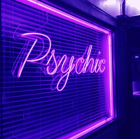 'Psychic' neon sign