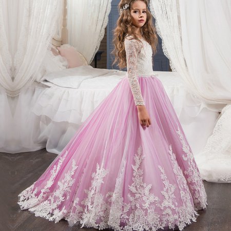 Teenagers-Dresses-14-Years-Kids-Dress-Clothes-for-Girls-12-Years-Girl-Long-Sleeve-Pink-Princess.jpg (1000×1000)