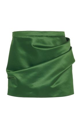 Faux Leather Mini Skirt By Del Core | Moda Operandi