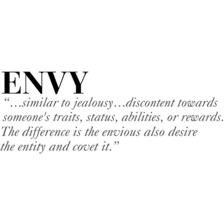 7 Deadly Sins: Envy