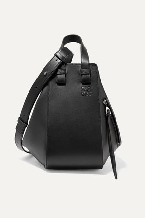 Black Hammock small textured-leather shoulder bag | Loewe | NET-A-PORTER