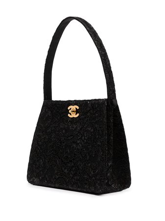 Chanel Pre-Owned 1998 CC Turn-lock Sequinned Handbag - Farfetch