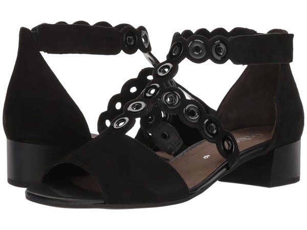 Gabor - Gabor 81.721 (Black Samtchevreau) Women's Dress Sandals