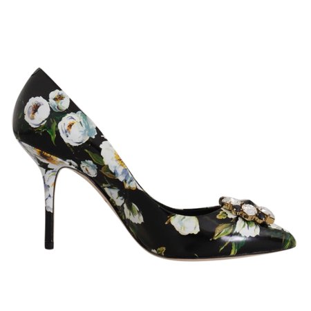 dolce and gabbana black floral shoes - Google Search