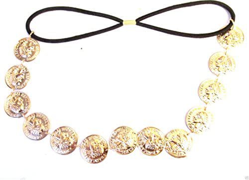 Gold Coin Headband Vintage Boho Gypsy Grecian Roman Headpiece Hair Chain L02 *EXCLUSIVELY SOLD BY STARCROSSED BEAUTY*: Amazon.co.uk: Beauty