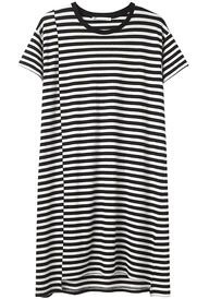 Striped Black & White Shirt Dress
