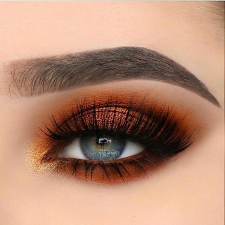 Orange Eye Makeup
