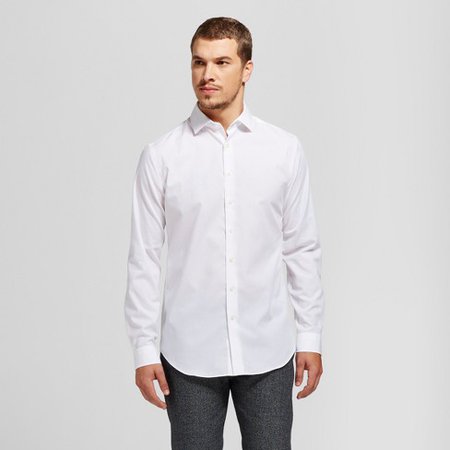 Men's Standard Fit Button-Down Dress Shirt