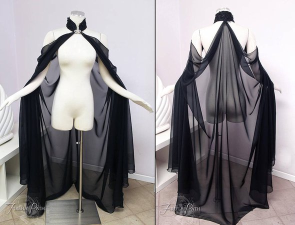 Black Elven Cape by Firefly-Path on DeviantArt