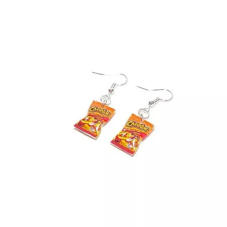Miniature Cheetos Flaming Hot Dangle Earrings, Miniature Food Jewelry, Junk Food Earrings, Kawaii, Cute, Accessories | Google Shopping